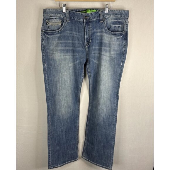 NWT Rock & Roll Denim Pistol Straight Jeans 40x34 Light Wash Regular Fit - Picture 2 of 12